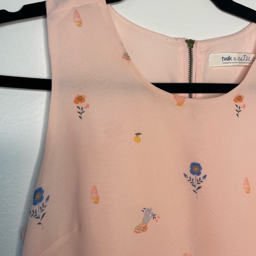 Twik X Estée Preda chiffon novelty floral dress - Picture 5 of 11